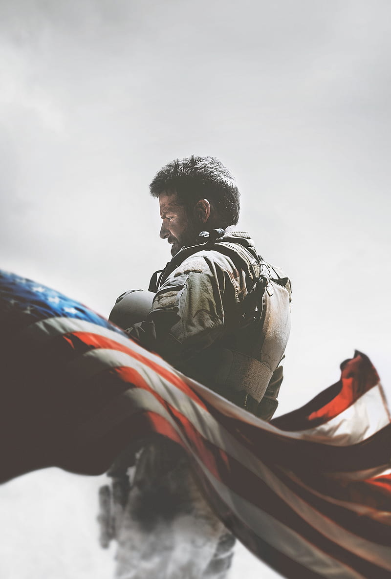movies, American Sniper, soldier, United States Army, Film posters, HD phone wallpaper
