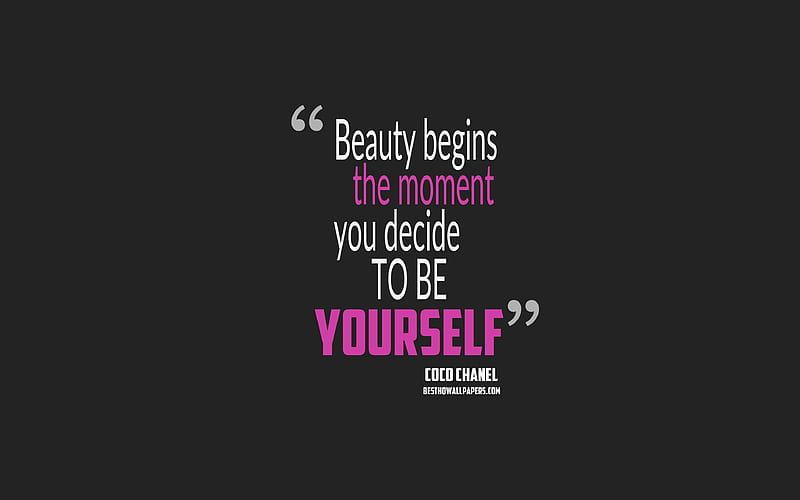 Nvhai Inspirational Wall Art Coco Chanel Quote Beauty Begins the Moment You  Decide to Be Yourself Canvas Painting Prints for Home Living Room Wall  Decor Framed Artwork Gifts12x15 Inch  Amazoncouk Home