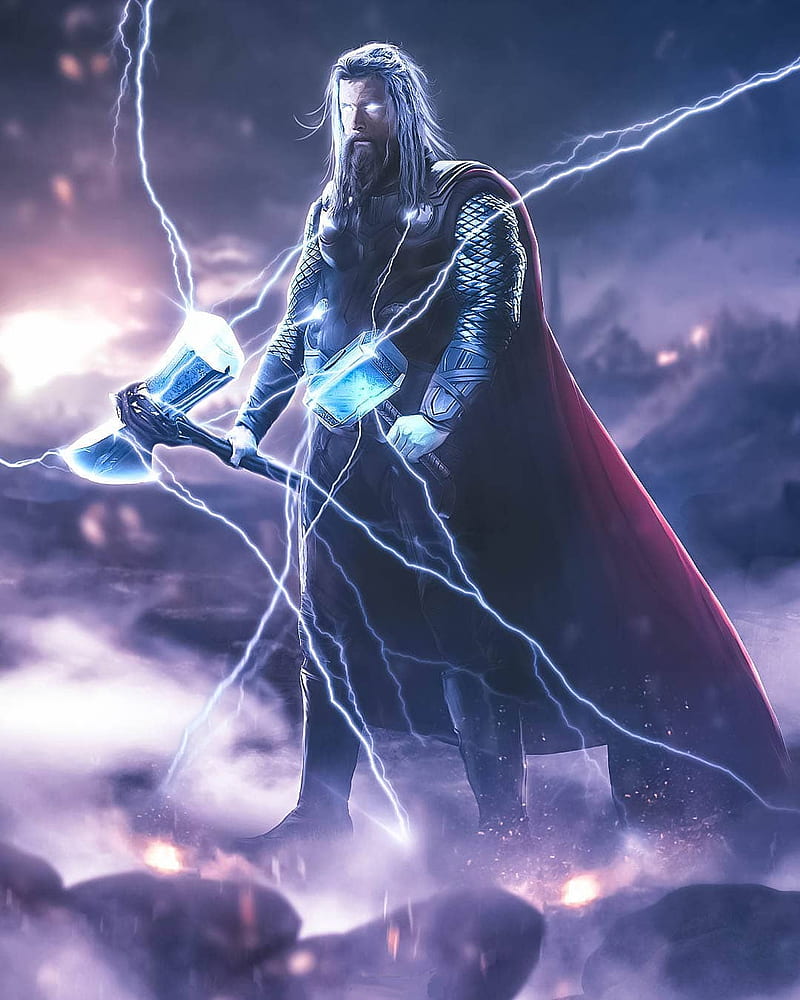 Thor God of Thunder Avenger Endgame 4K Wallpaper - Best Wallpapers