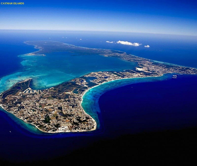 Cayman Islands From The Sky., nice, a, very, of, HD wallpaper