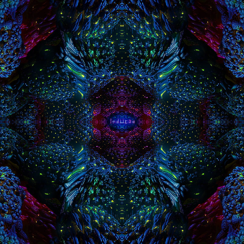 Psychedelic Night MG, 3d, dmt, fluor, fractals, inducao, uv, HD phone wallpaper