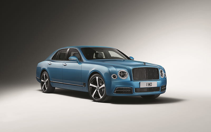 Bentley Mulsanne Speed Design, 2018 cars, luxury cars, blue Mulsanne, Mulsanne, HD wallpaper