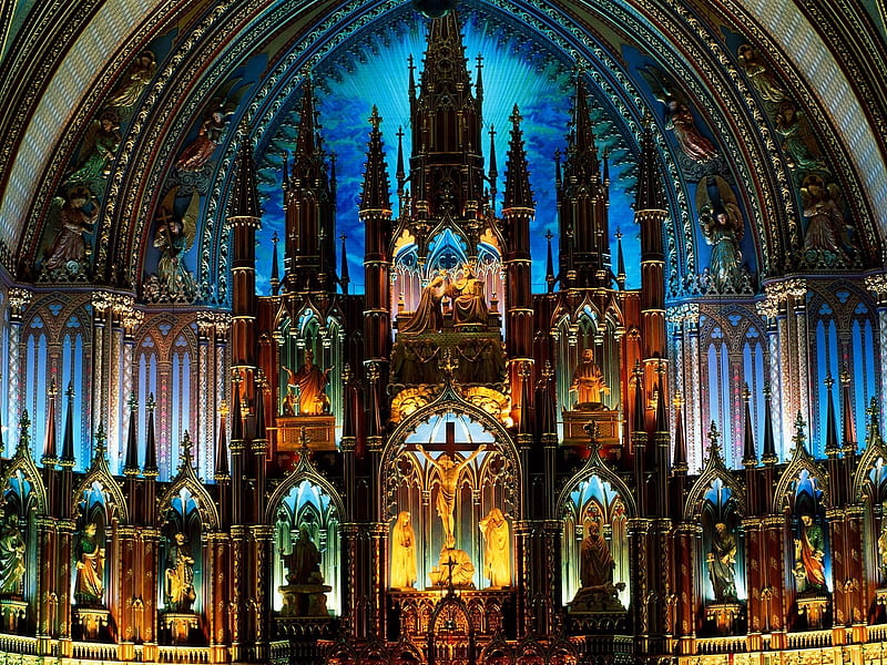 Notre Dame Basilica Canada-Travel in the world - graphy, HD wallpaper