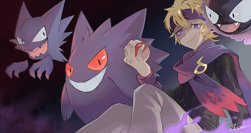 Allister Gengar Pokemon Sword and Shield Gym Leader Ghost Type 4K