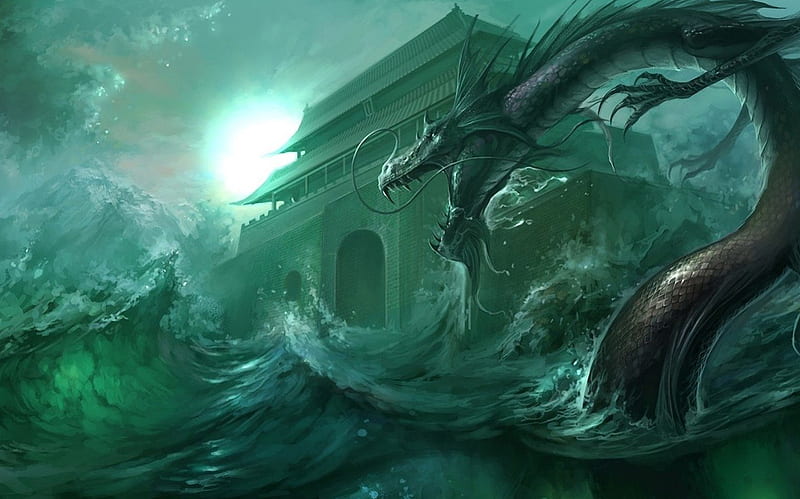 water dragon art