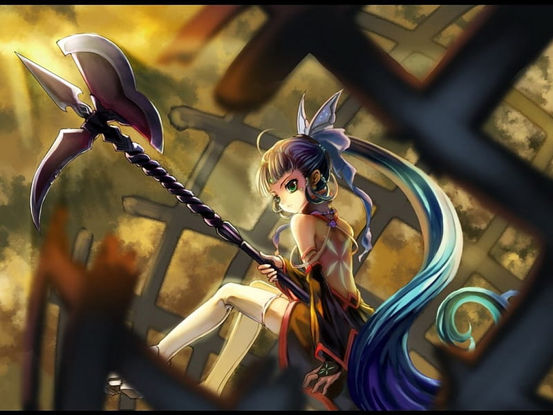 Anime Warrior, female, sexy, cute, warrior, girl, blade, anime