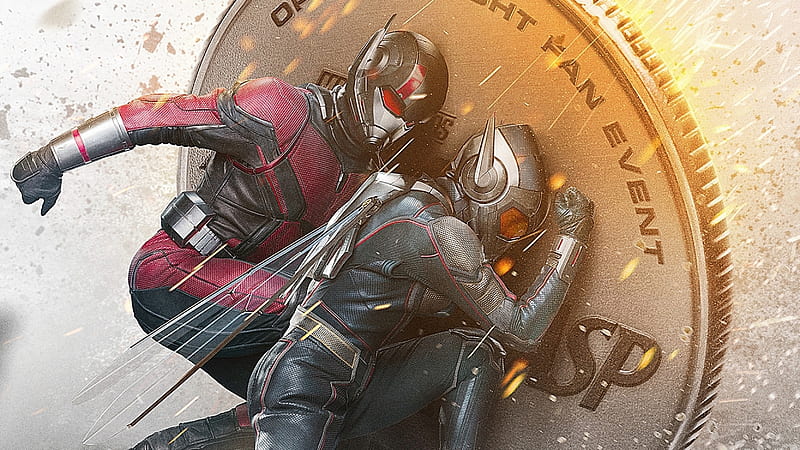 Ant Man And The Wasp Coin Poster, ant-man-and-the-wasp, ant-man, wasp, 2018-movies, movies, poster, HD wallpaper