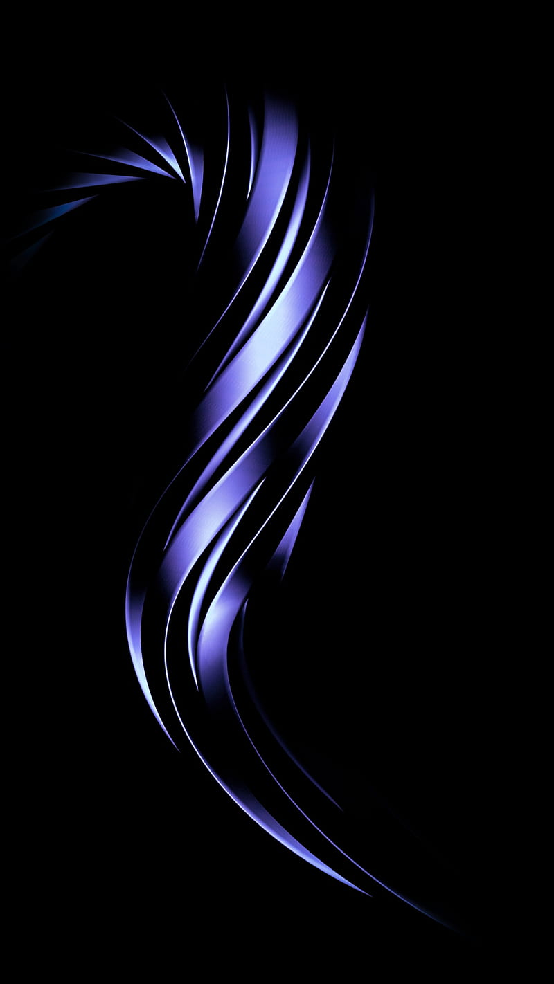 3D Swirl, abstract, awesome, black, blue, calm, cool, dark, fade, maya, metal, metalic, model, peaceful, hop, ps, forma, shiny, vray, HD phone wallpaper