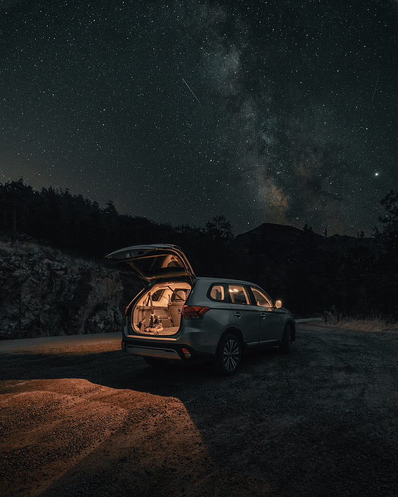 car, night, nature, travel, HD phone wallpaper