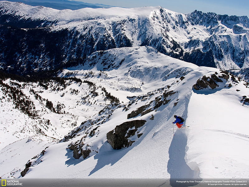 Extreme skiing-National Geographic, HD wallpaper