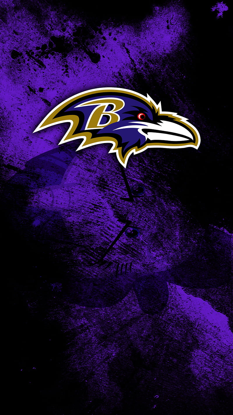 NFL Ravens Grunge, 1080, baltimore, football, grunge, nfl, ravens, sport, team, HD phone wallpaper