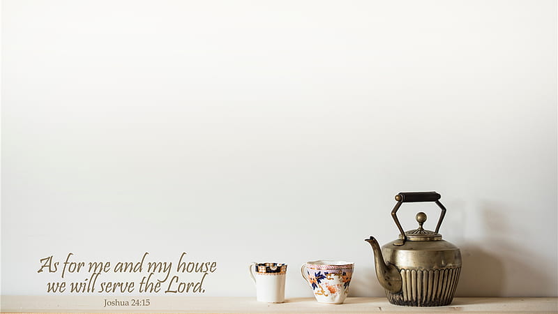 As For Me And My House We Will Serve The Lord Bible Verse, HD wallpaper