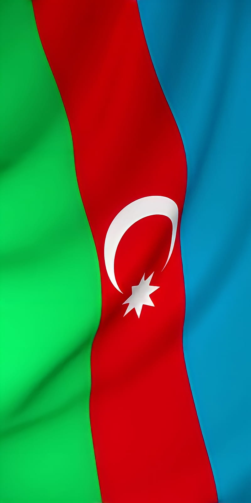 Azerbaijan flag, caucasus, flags, kavkaz, turk, HD phone wallpaper
