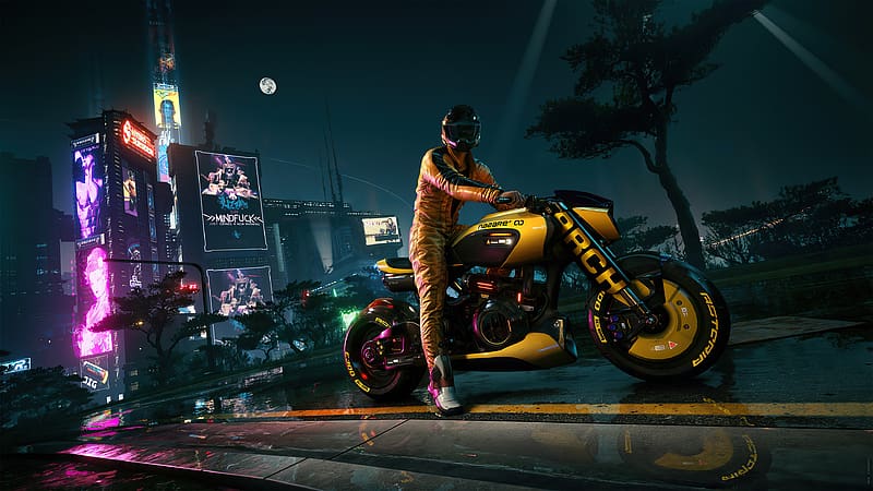 Cyberpunk 2077 Girl V Motorcycle HD 4K Wallpaper #8.2215