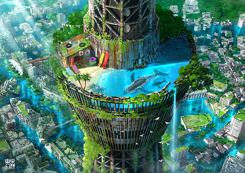 Solarpunk 1080P, 2K, 4K, 5K HD wallpapers free download