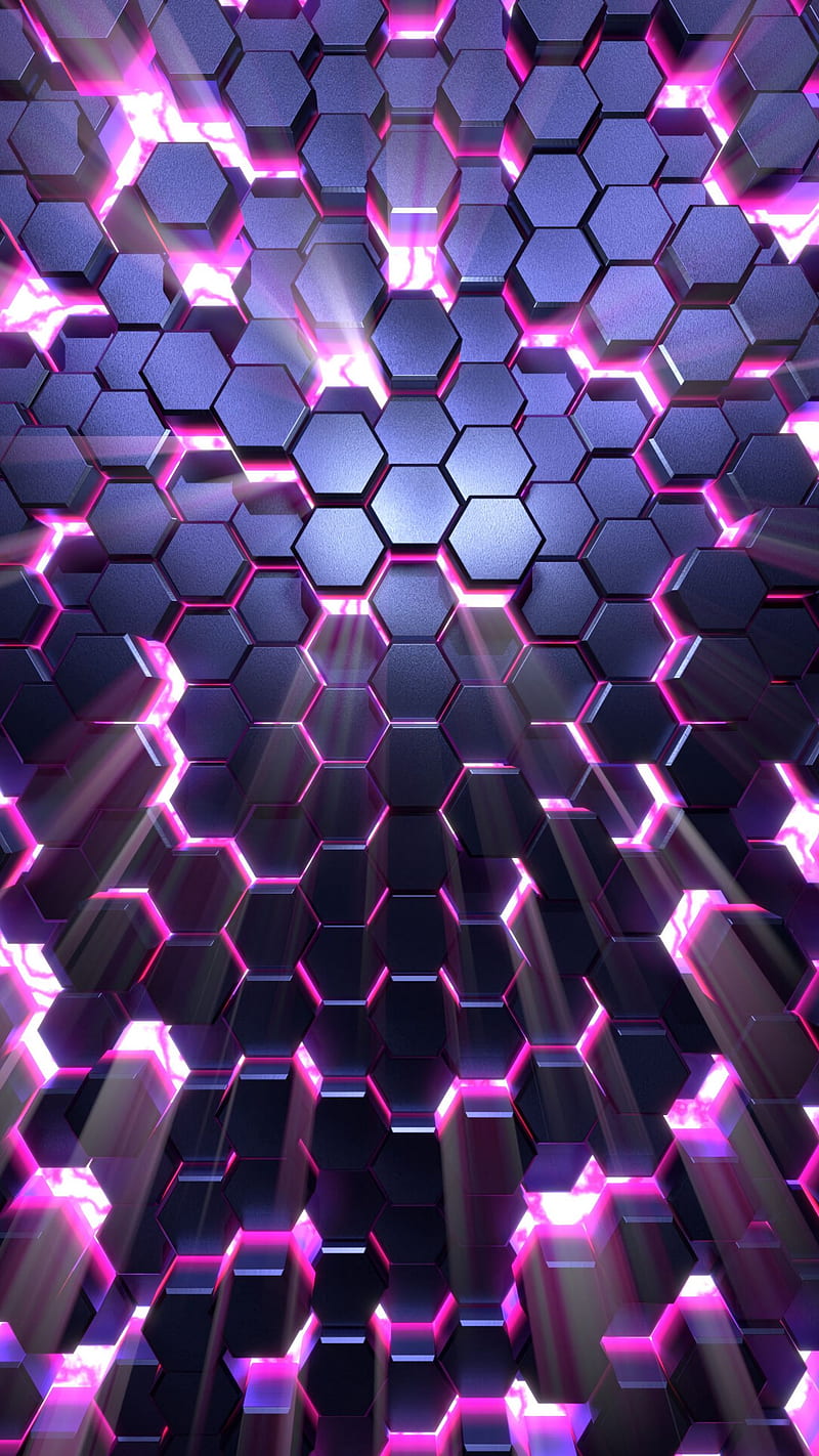 Honeycomb , volume, glow, HD phone wallpaper