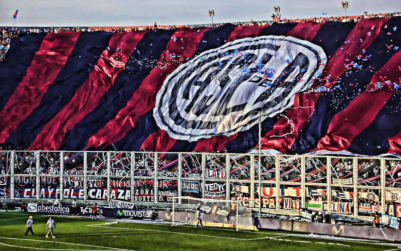 San Lorenzo de Almagro, Estadio Pedro Bidegain, El Nuevo Gasometro, fans, argentinian stadium, emblem, CA San Lorenzo, HD wallpaper