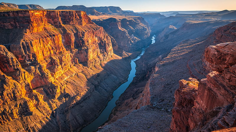 Grand Canyon Landscape National Park Nature River USA Travel, HD wallpaper