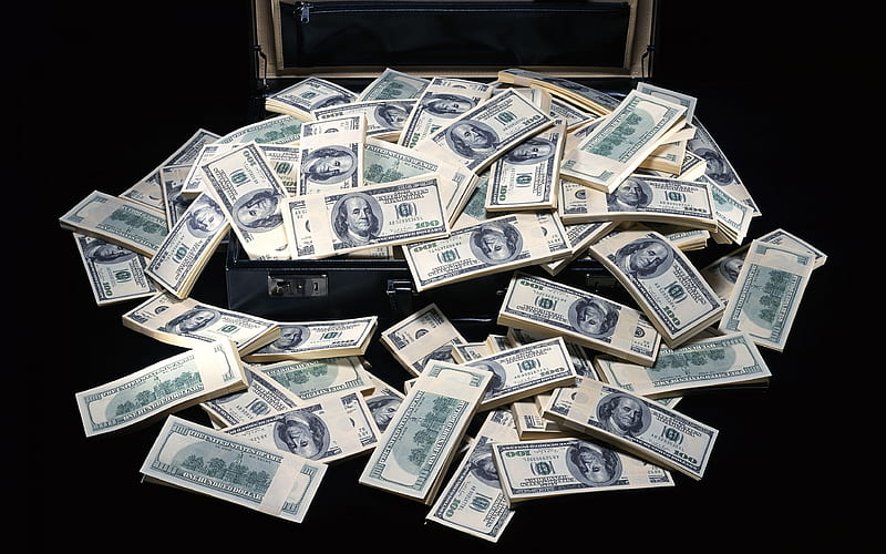 US Dollars, money, notes, wealth, Dollars, currency, America, US, HD wallpaper