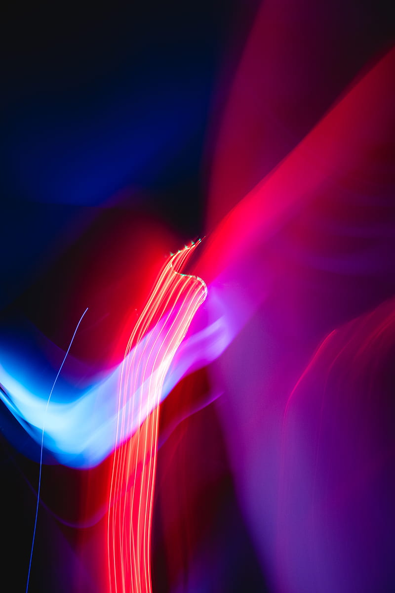 turned on red and blue lights, HD phone wallpaper