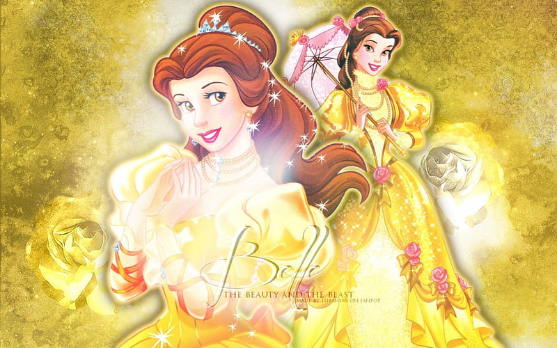 Yellow,Disney,Princess,Belle, belle, yellow, princess, disney, HD wallpaper
