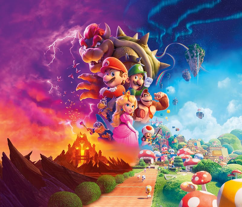 The Super Mario Bros. Movie, 2023 movie, poster, HD wallpaper