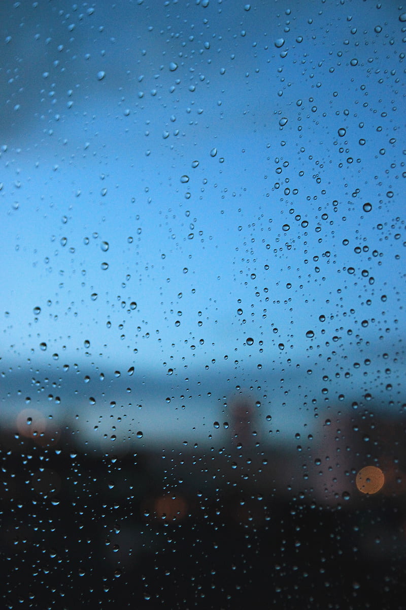 Rain, glass, drops, wet, city, macro, HD phone wallpaper | Peakpx