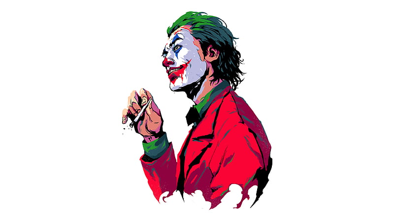 Joker Smoker Boy , joker, supervillain, superheroes, artwork, artist, artstation, HD wallpaper
