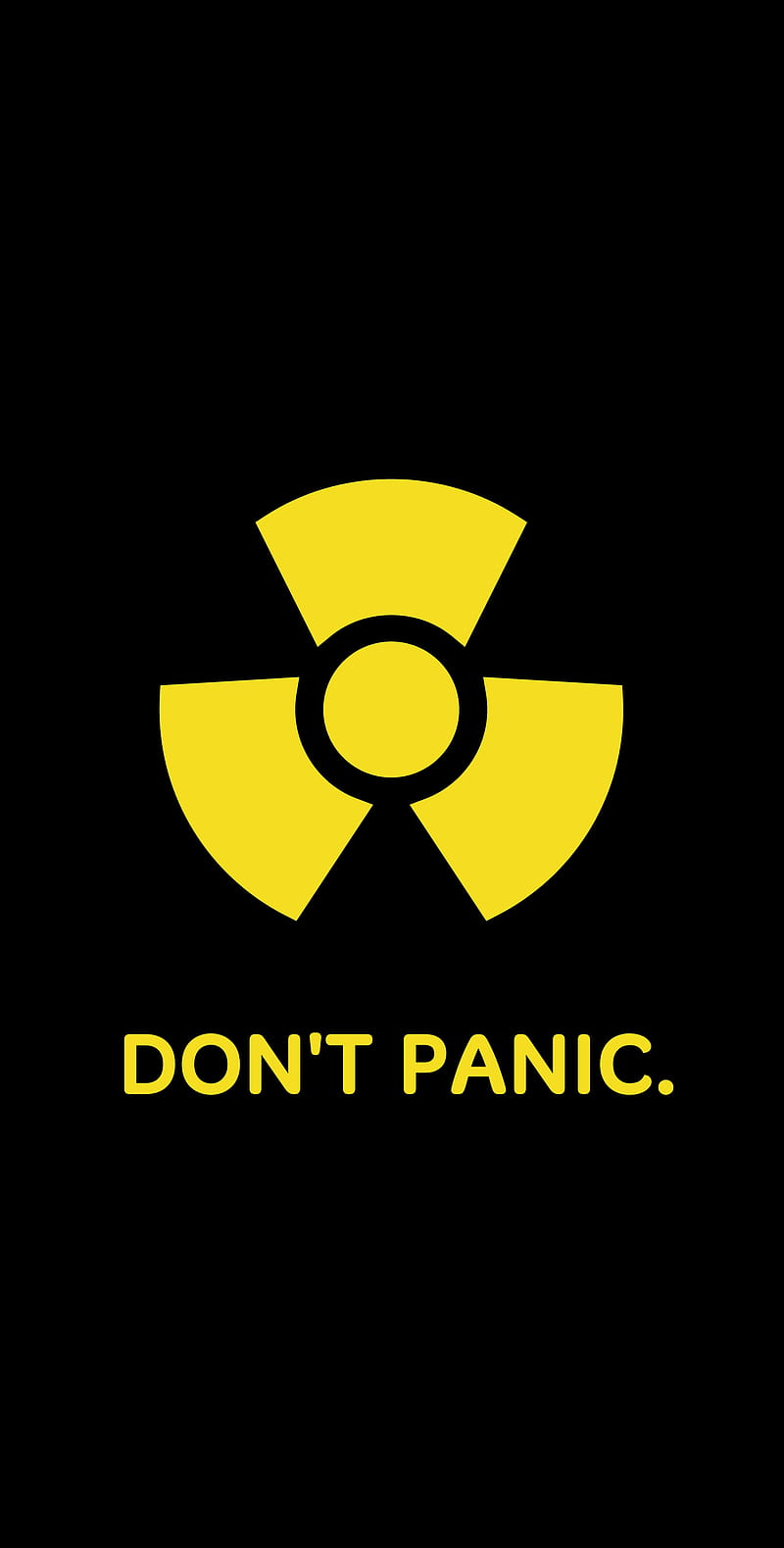 Dont panic, caution, hazard, radioactive, HD phone wallpaper