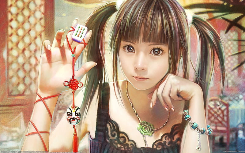 Fantasy-CG-Character i-chen-lin-03-Majiang-Girl, HD wallpaper