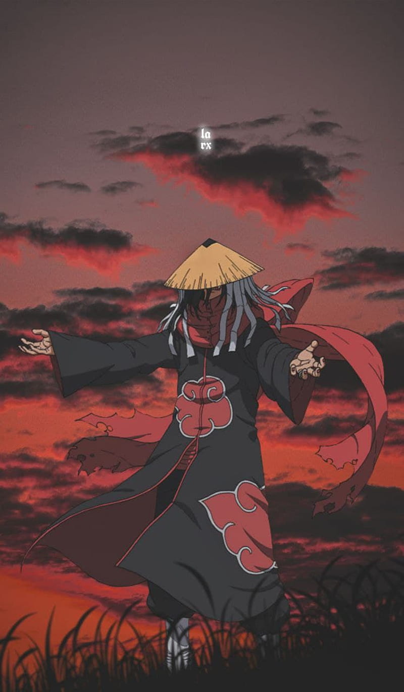 Download Dark Red Akatsuki Cloud iPhone Wallpaper