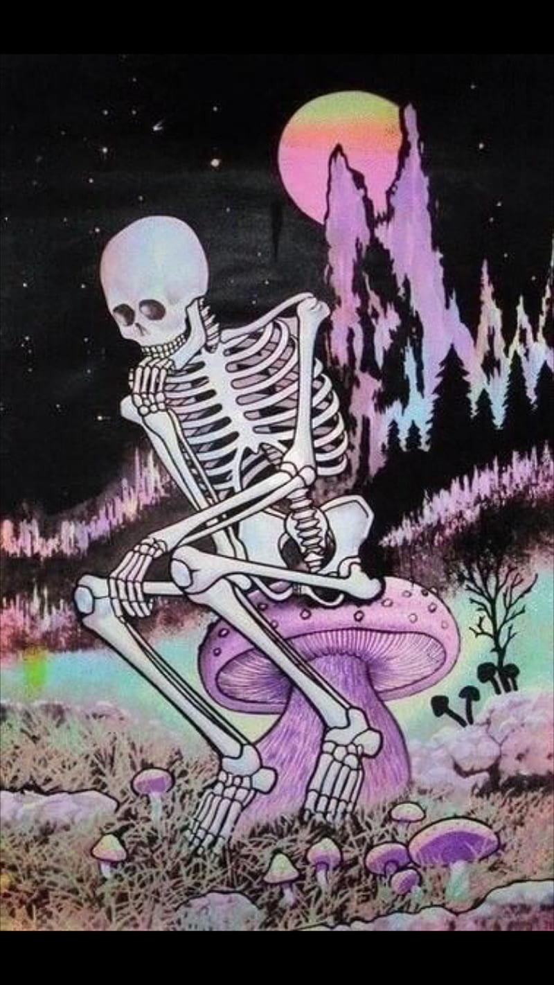 Aesthetic skeleton, aesthetic, skeleton, HD phone wallpaper | Peakpx