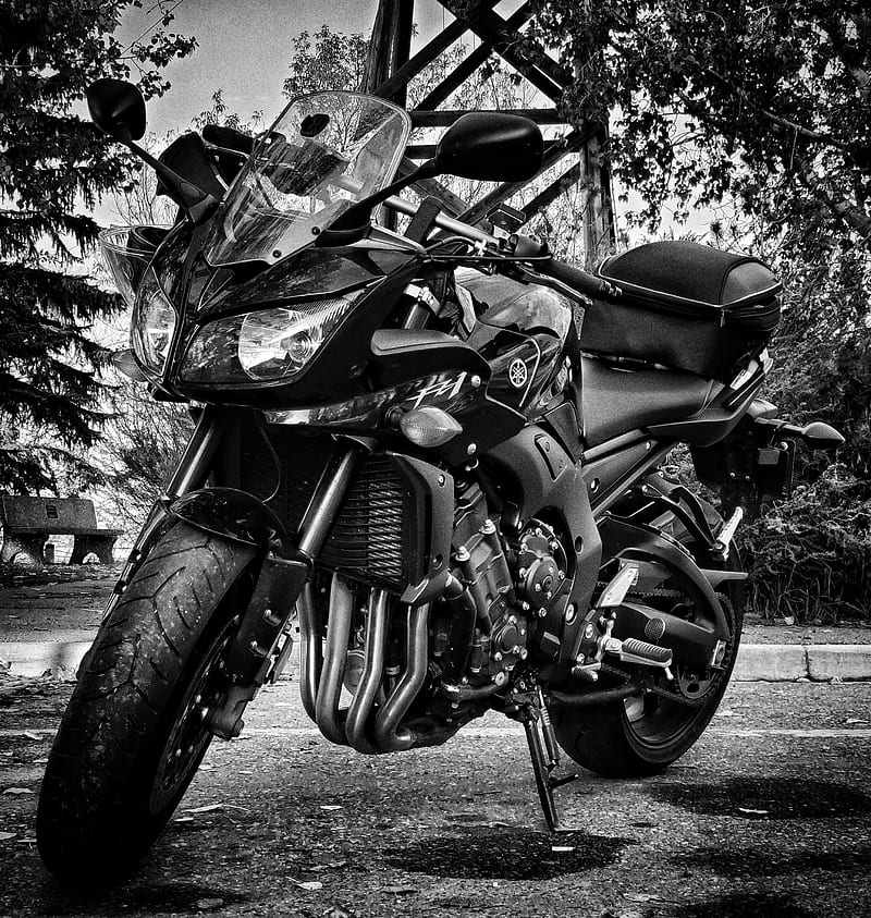 Wallpaper asphalt, speed, motorcycle, helmet, Yamaha, motor, Do, FZ1-N for  mobile and desktop, section мотоциклы, resolution 2689x2017 - download