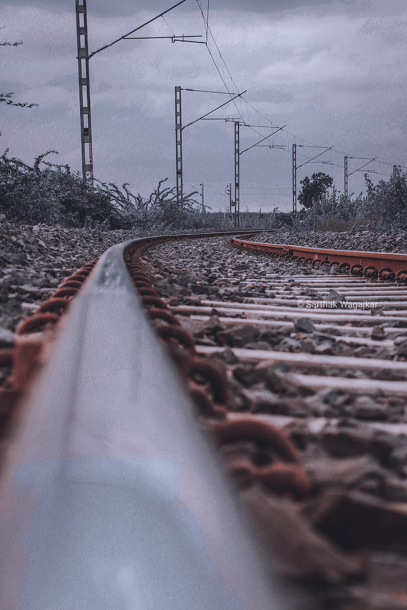 Railway Track, editing background, HD phone wallpaper | Peakpx
