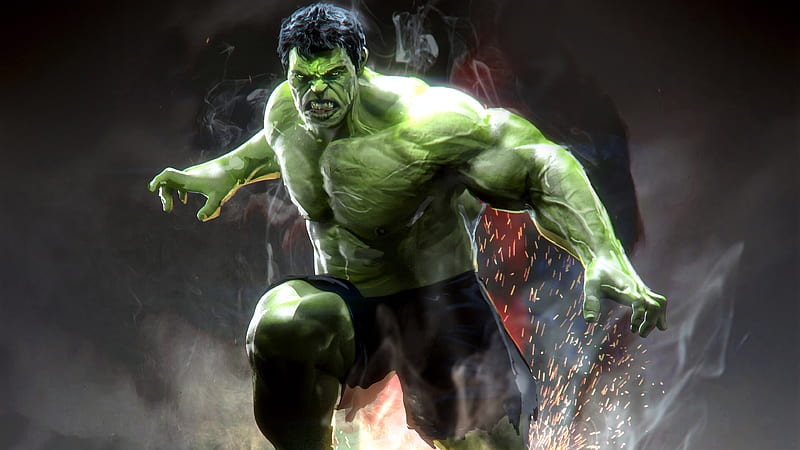 Hulk Marvel Superhero, hulk, superheroes, marvel, artstation, HD wallpaper