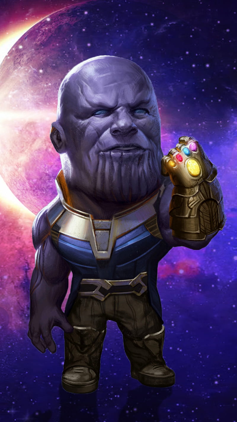 Tiny Thanos, 2018, guerra infinita, hero, heroes, infinity war, movie, villian, HD phone wallpaper