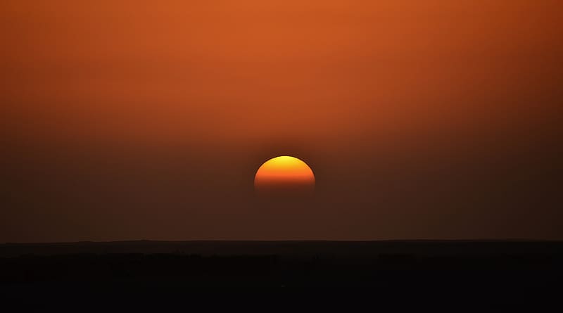 Landscape, Sunset, Desert, Sunrise, , Sahara, Africa, Algeria, Tassili N'ajjer, HD wallpaper