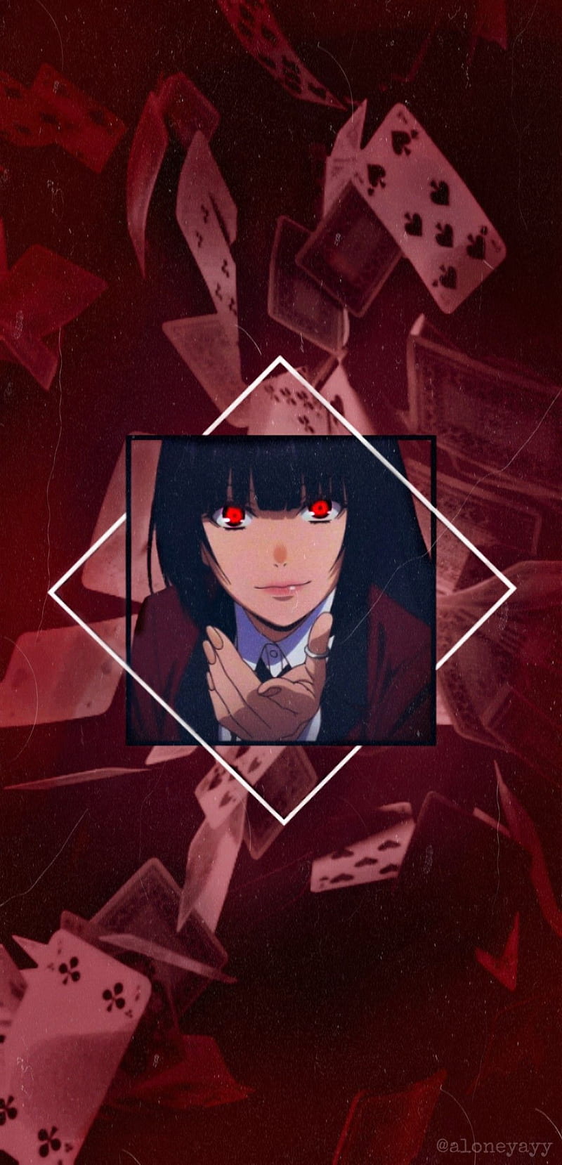 Kakegurui, aesthetic, anime, red, HD phone wallpaper | Peakpx