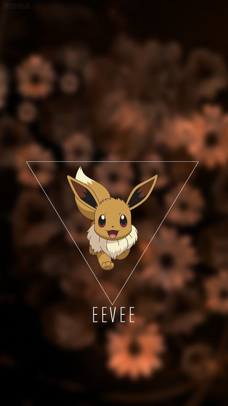 Eevee, cartoon, i choose you, pokemon, HD phone wallpaper