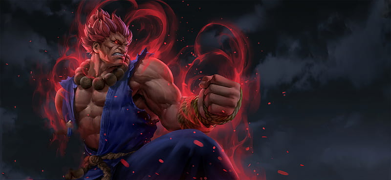 ArtStation - CAPCOM : STREET FIGHTER 6 AKUMA ( FAN ART)