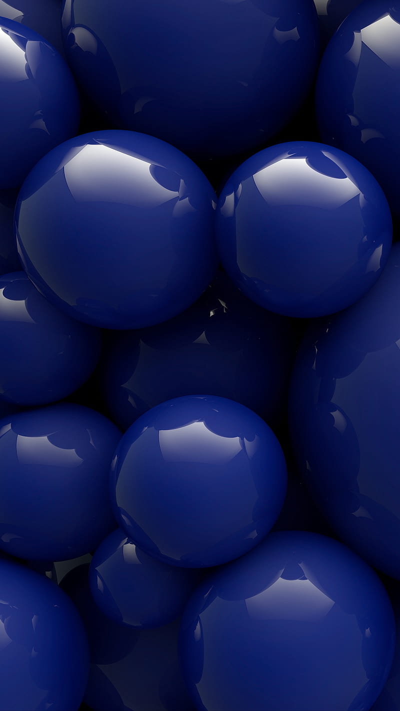 Blue Balls , forma, smooth, HD phone wallpaper