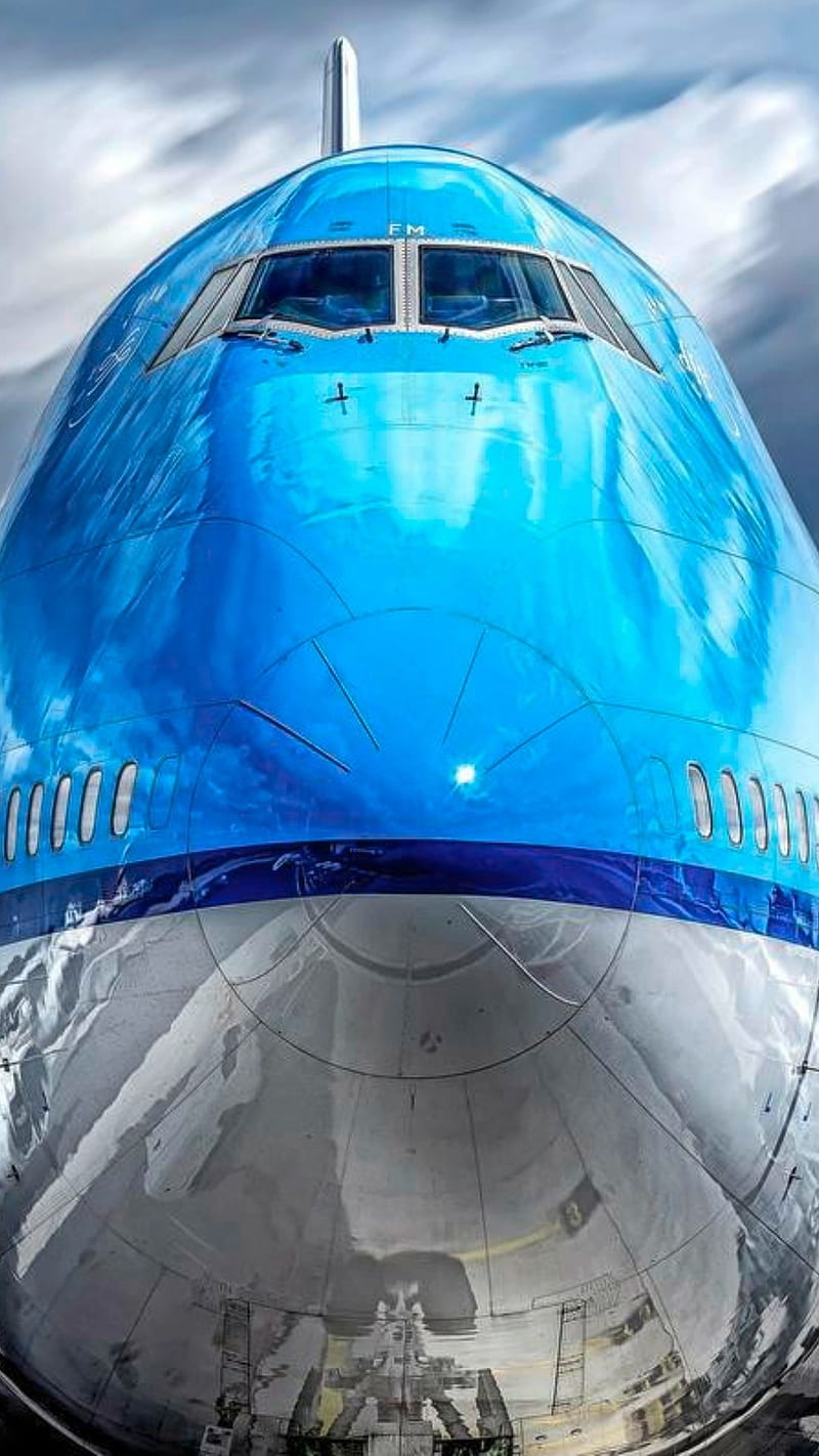 KLM 747, airplane, boeing, HD phone wallpaper