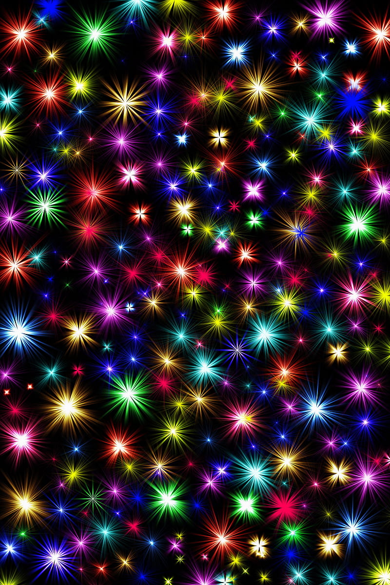 Fireworks Shine, colorful, sparks, HD phone wallpaper