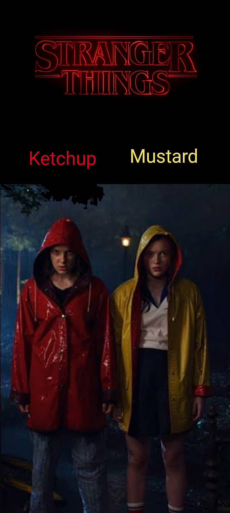 Stranger things , 11, ketchup and mustard, maxeen, stranger things, HD phone wallpaper