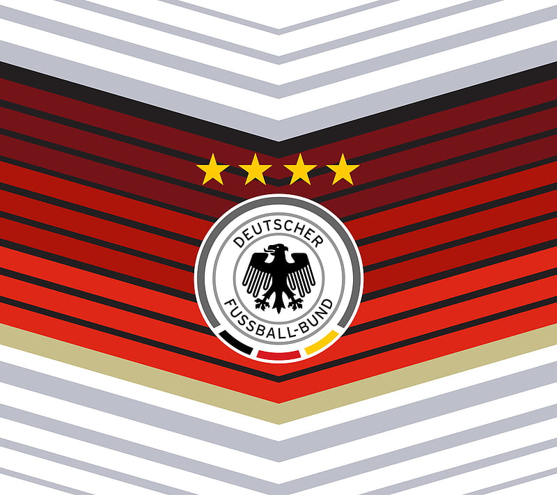 Germany World Cup, black, champion, cool, eagle, gold, red, star, stripes, white, HD wallpaper