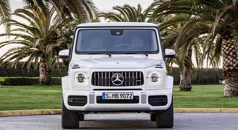 2019 Mercedes-AMG G63 (Color: Designo Mystic White Bright) - Front, car ...