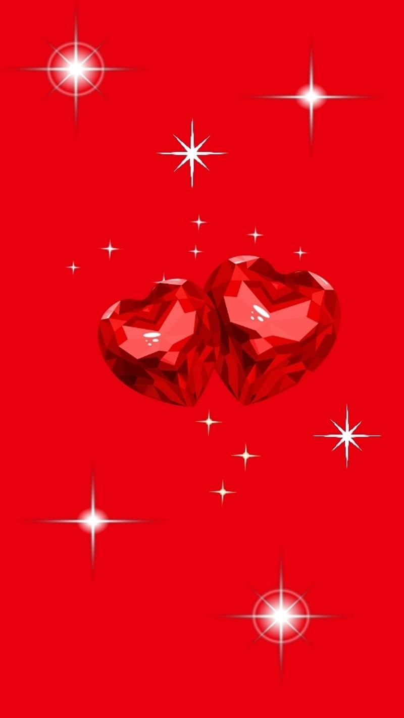 Corazones brillantes, corazones, amor, rojo, brillo, Fondo de pantalla de  teléfono HD | Peakpx