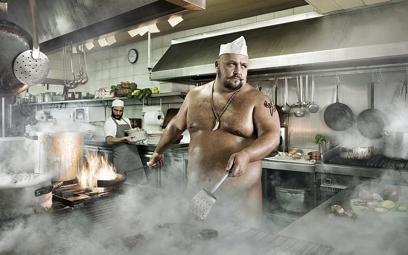 the chef is always right, chef, cuisine, funny, silly, HD wallpaper
