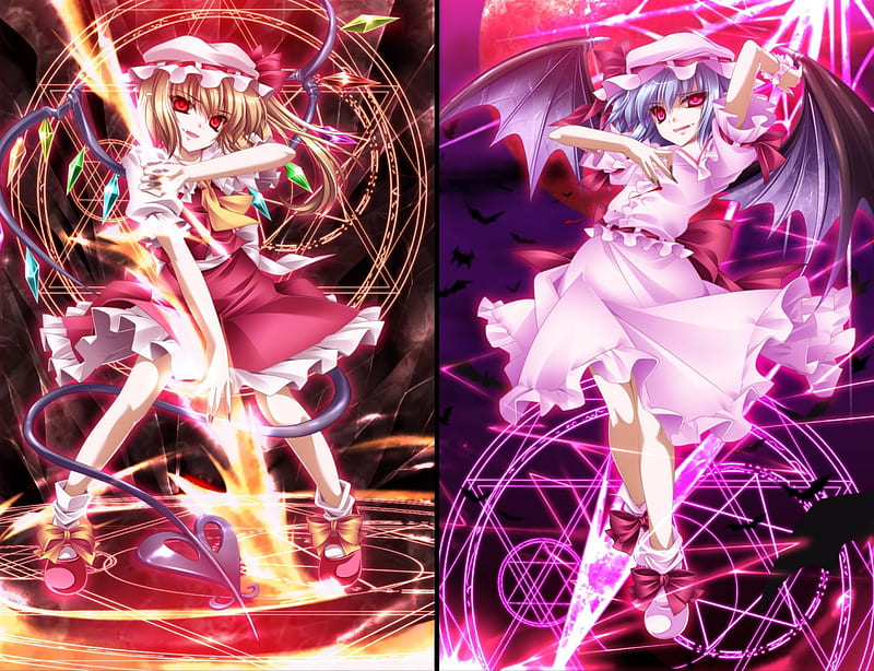 touhou flandre and remilia