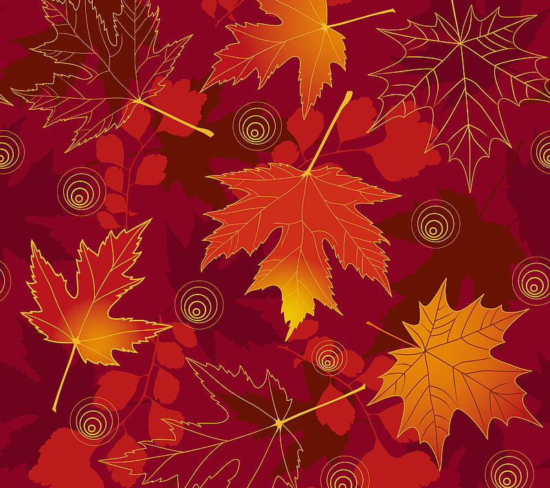 Leafy, autumn, fall, leaf, leaves, pattern, season, HD wallpaper